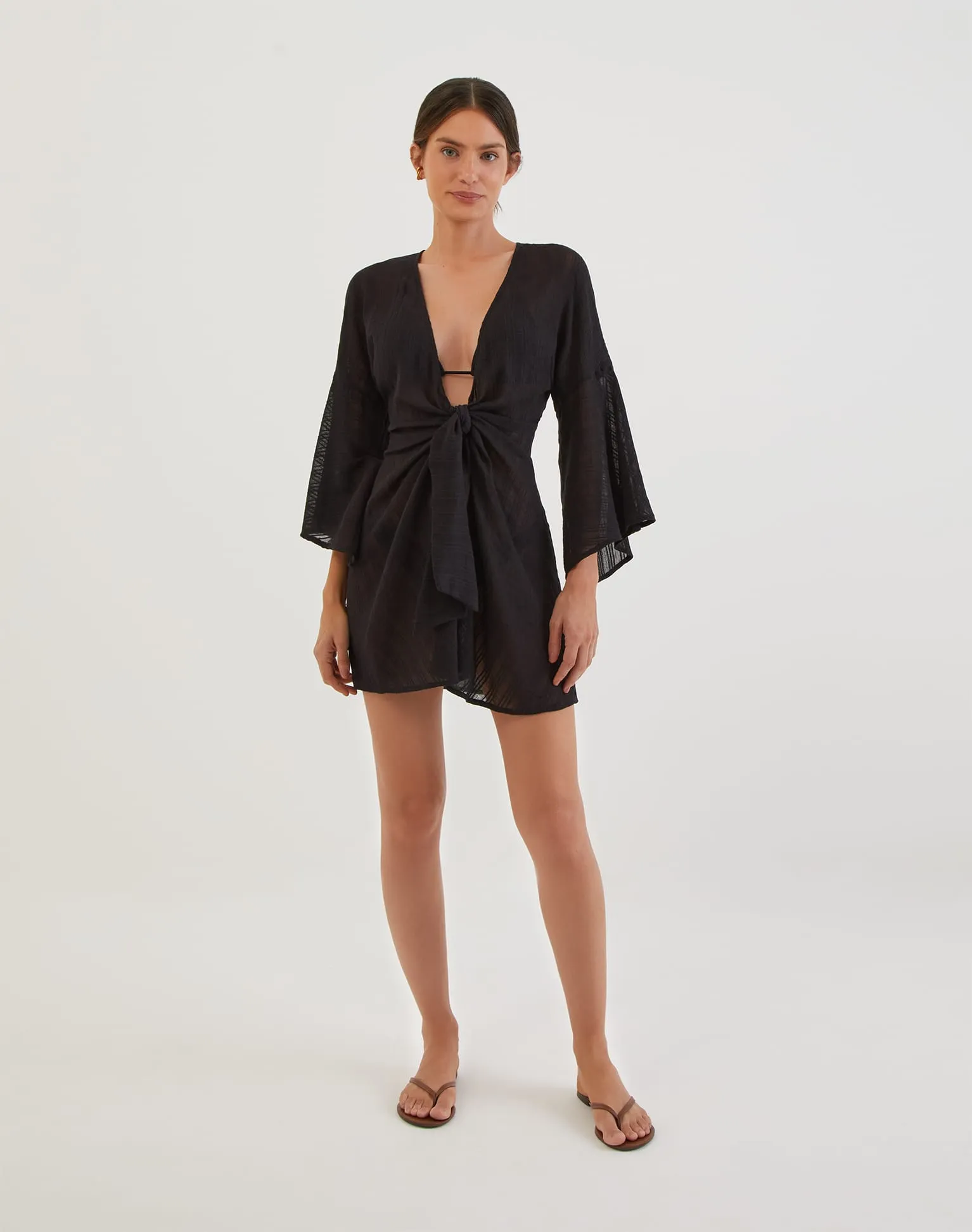 Perola Short Cover Up - Black sold by Vix