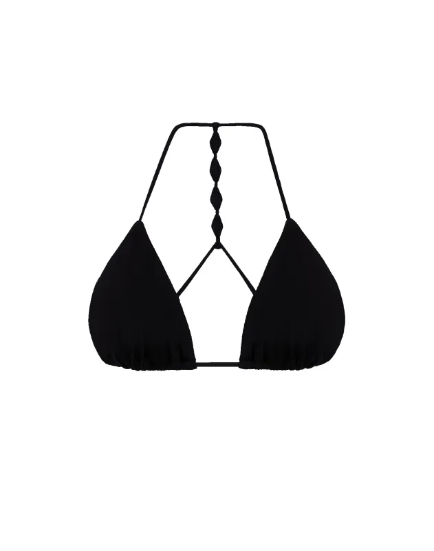 Alexa T Back Tri Top - Black sold by Vix