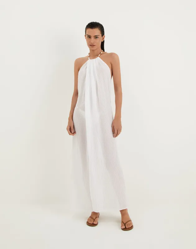 Cloe Long Cover Up - Off White sold by Vix