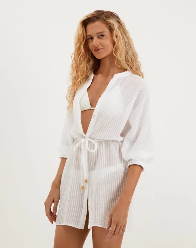 Lilou Short Cover Up - Off White sold by Vix