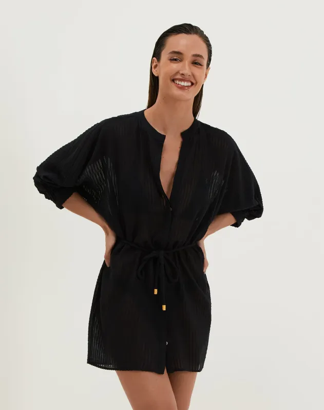 Lilou Short Cover Up - Black sold by Vix