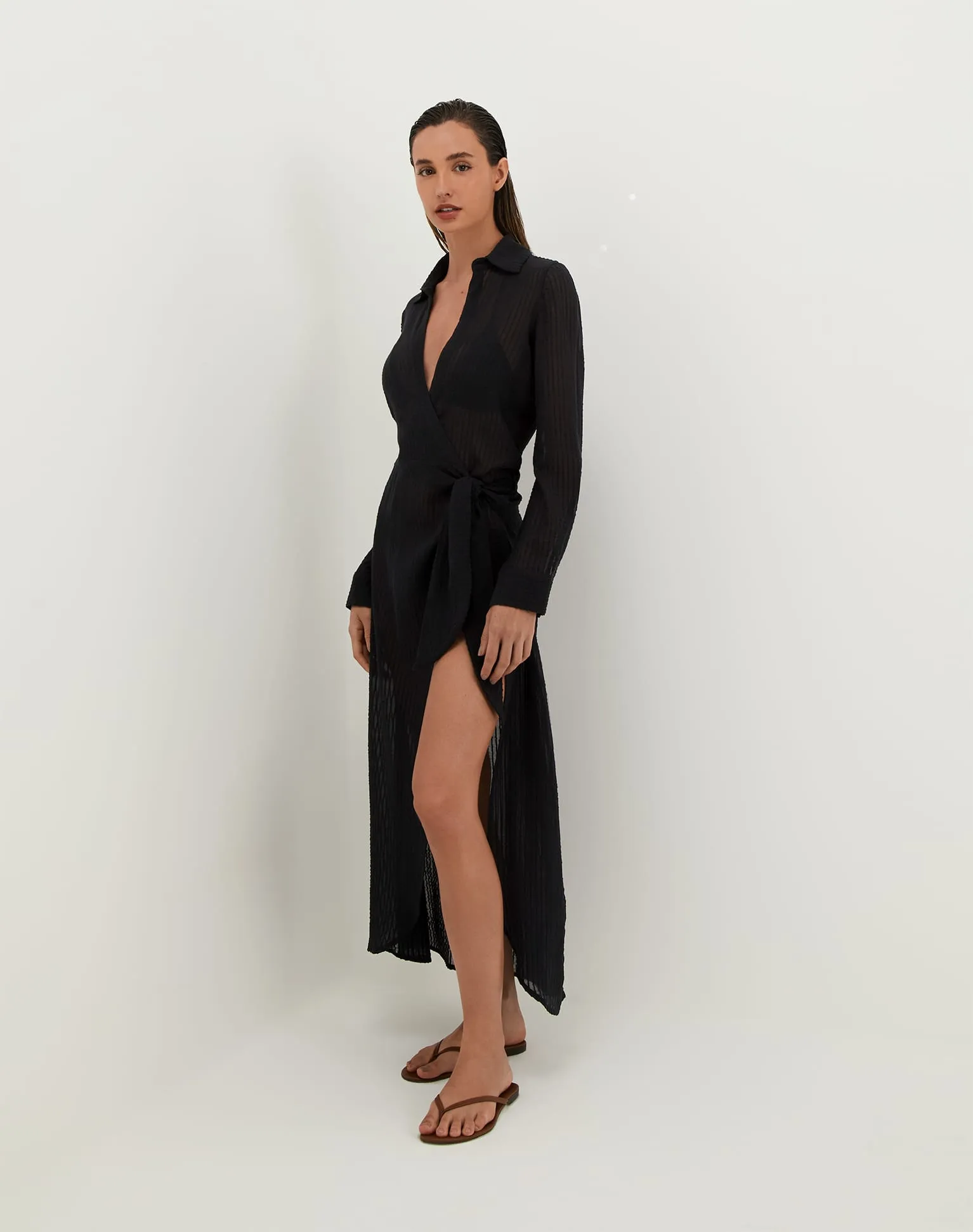 Mirian Long Cover Up - Black sold by Vix