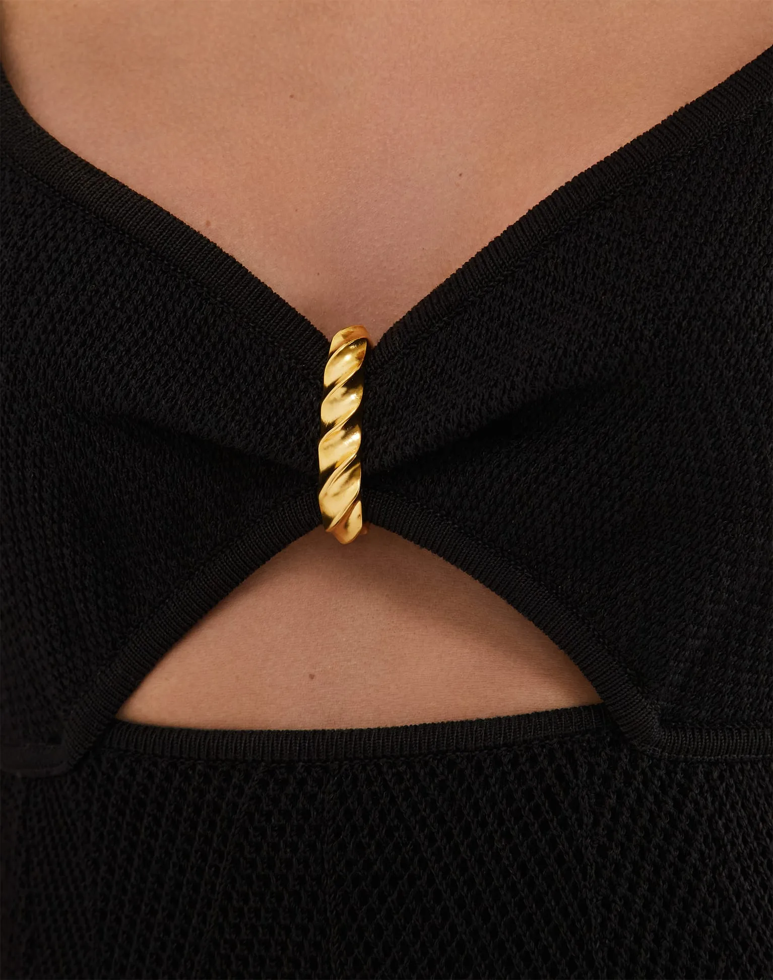 Knit Sabine Handkerchief Dress - Black sold by Vix product image thumbnail 4