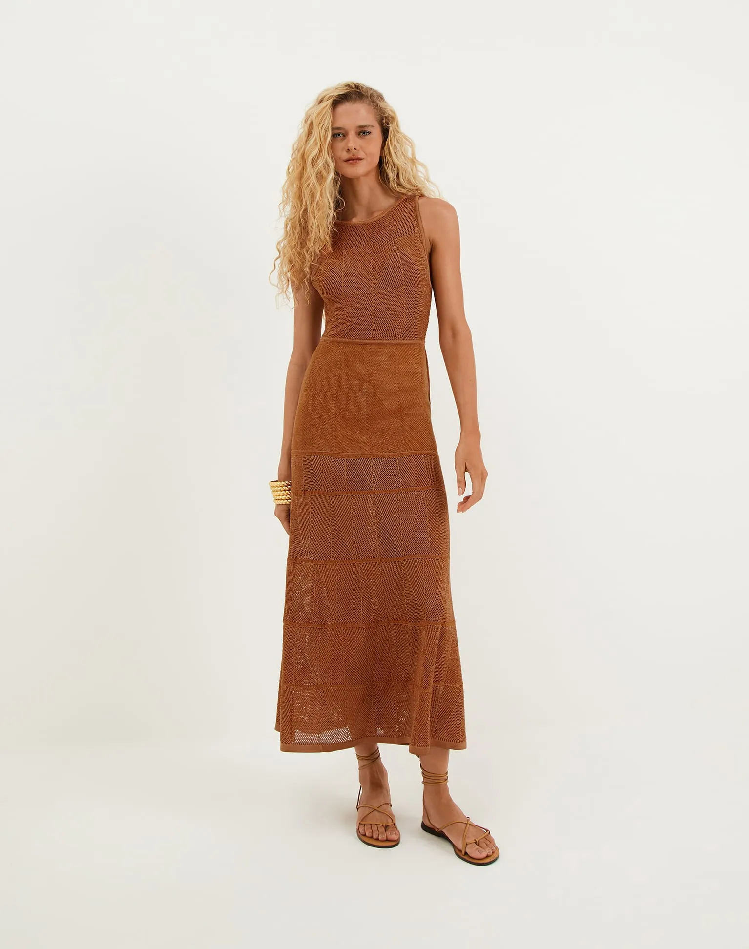 Knit Silvie Long Dress - Éclair sold by Vix