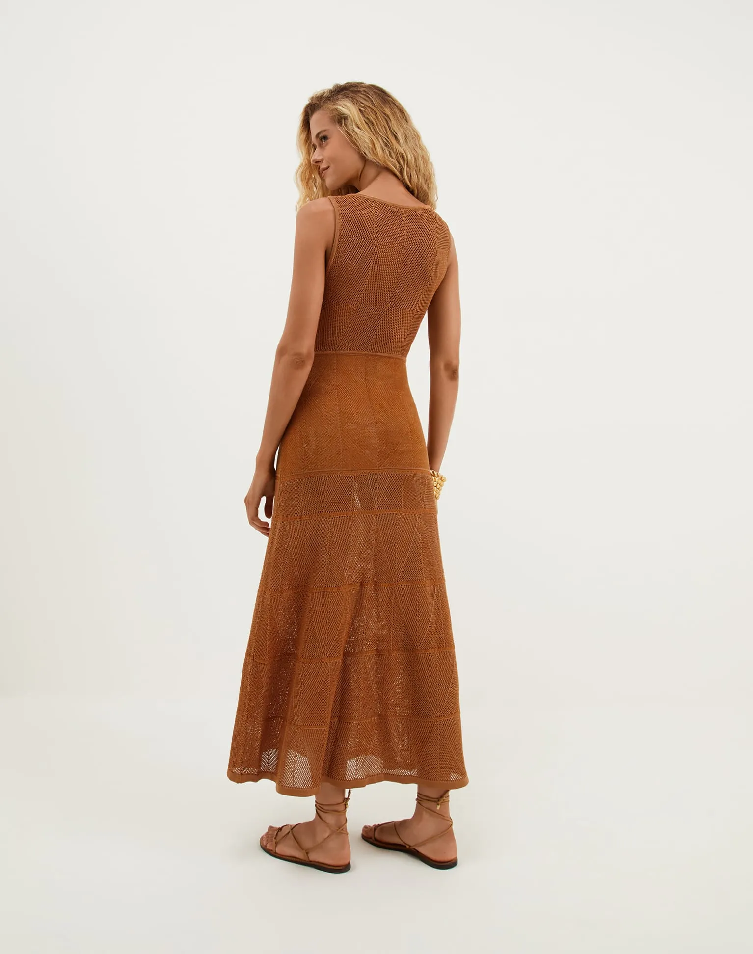 Knit Silvie Long Dress - Éclair sold by Vix product image thumbnail 2