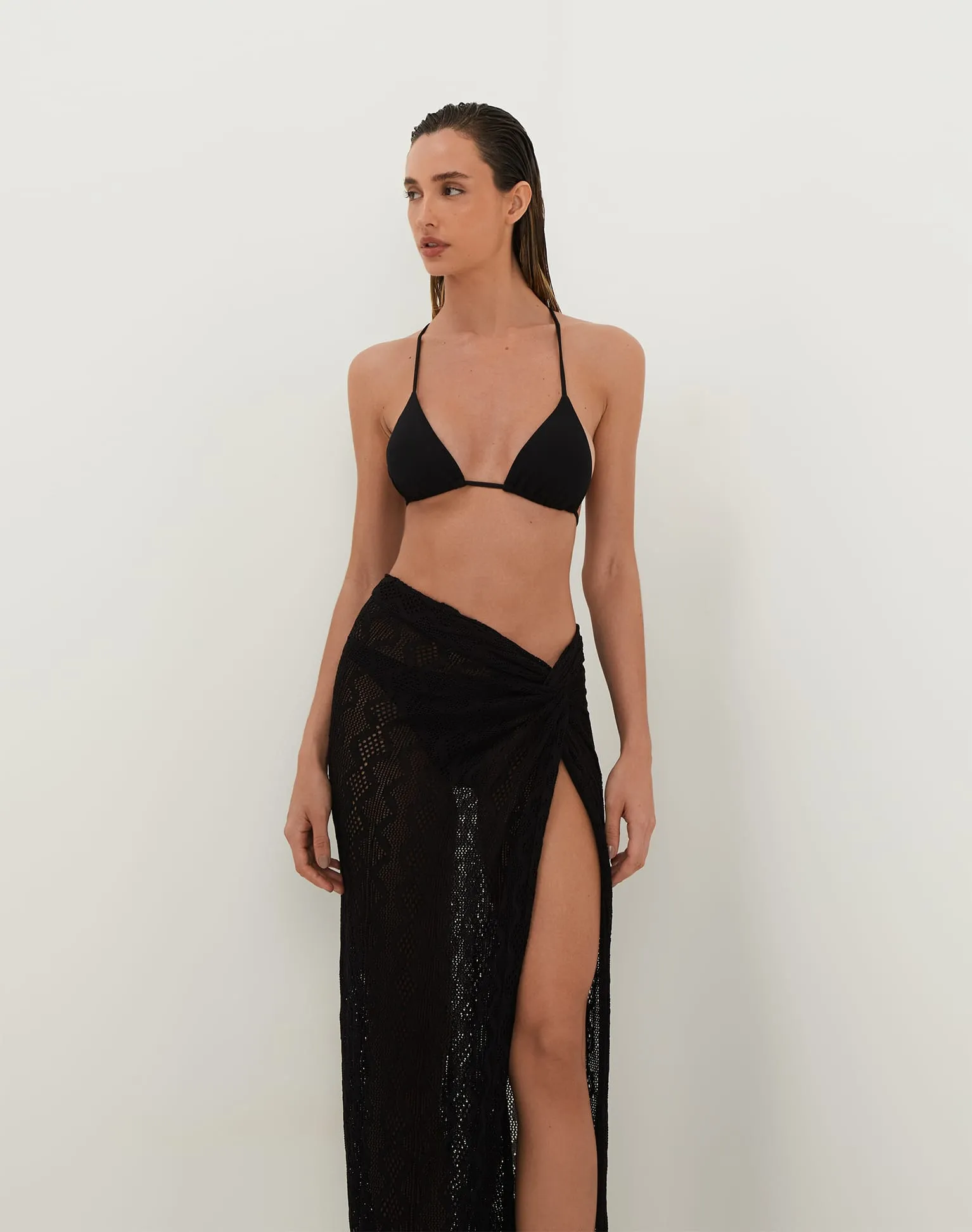 Knit Karen Midi Skirt - Black sold by Vix product image thumbnail 3