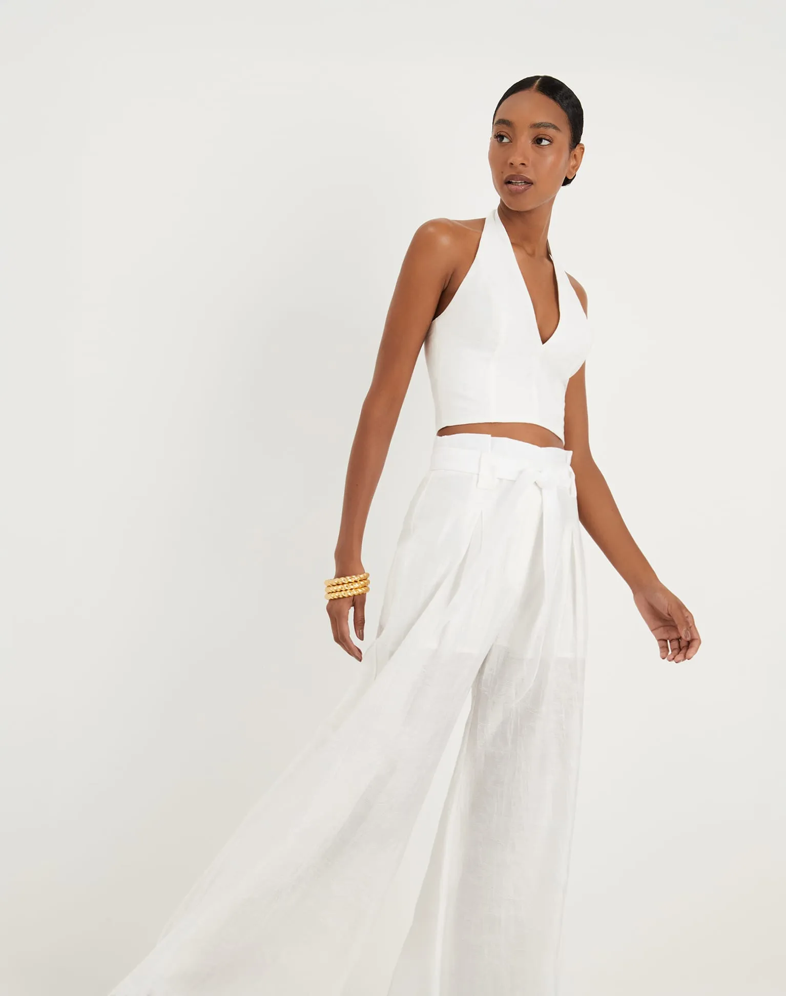 Lys Halter Top - Off White sold by Vix product image thumbnail 4