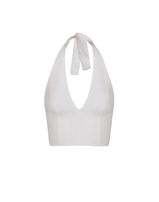 Lys Halter Top - Off White sold by Vix