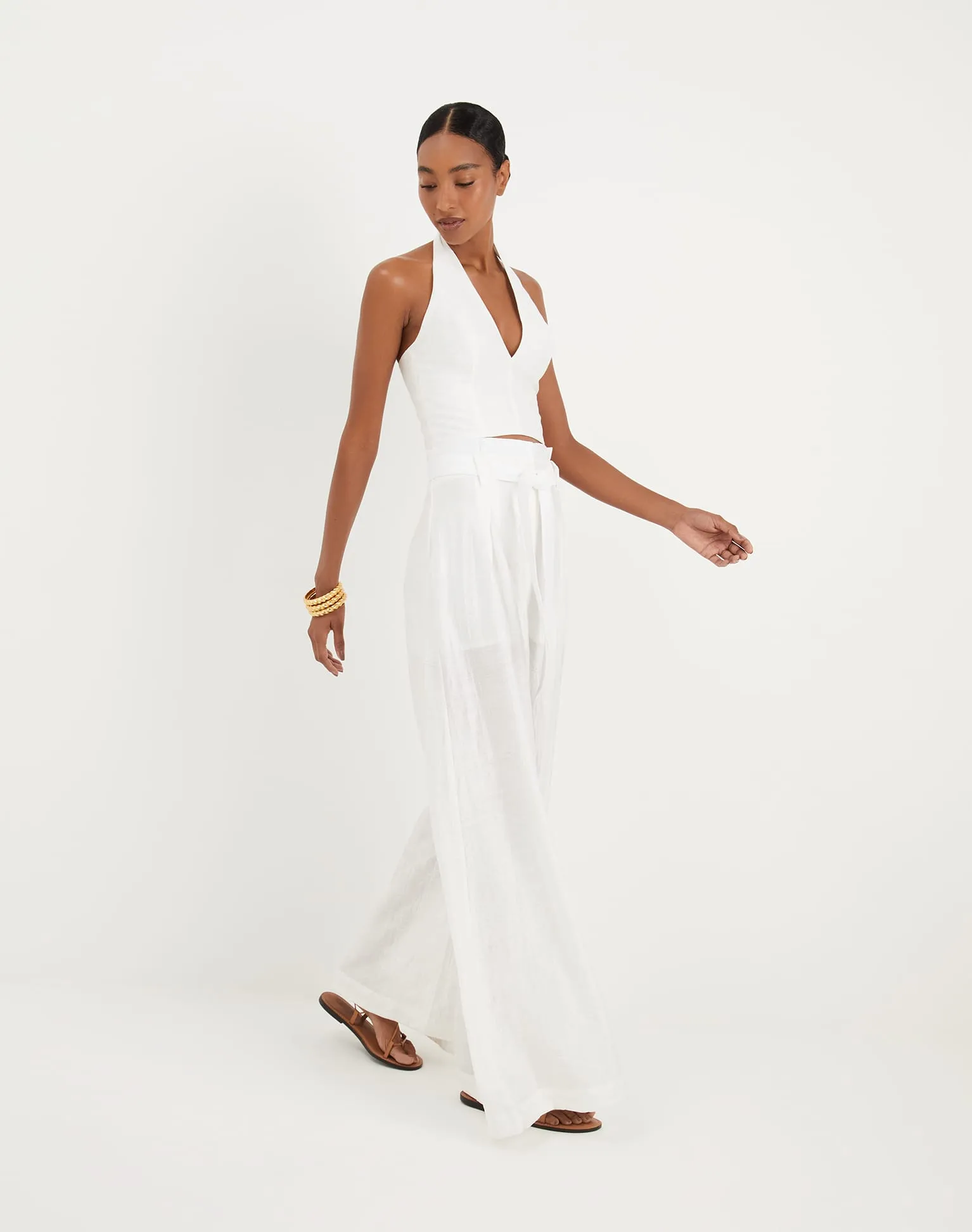 Lys Halter Top - Off White sold by Vix product image thumbnail 2