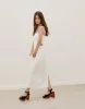 Jane Long Dress - Off White sold by Vix