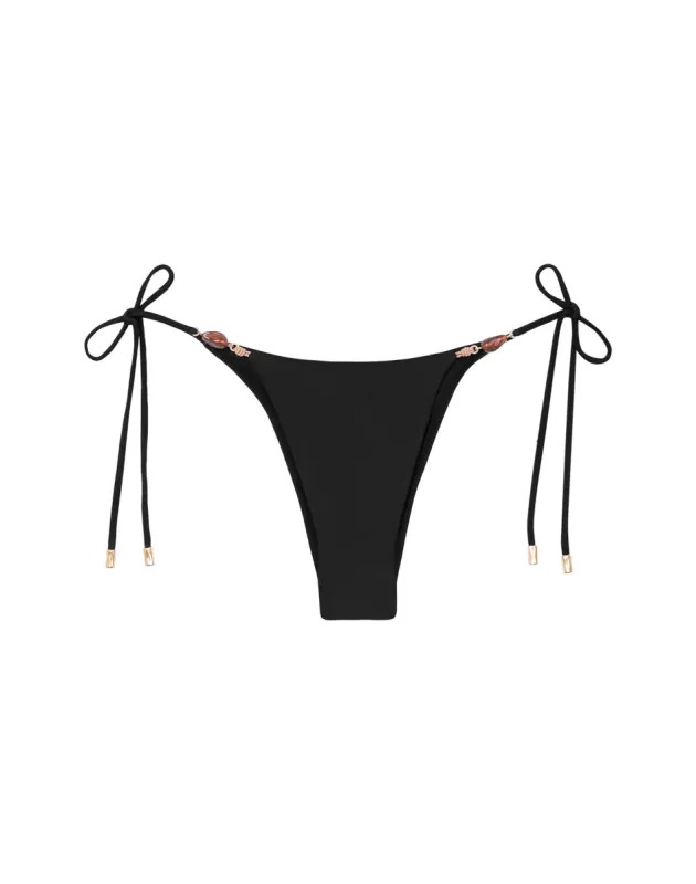 Kaia Tie Side Bottom - Black sold by Vix