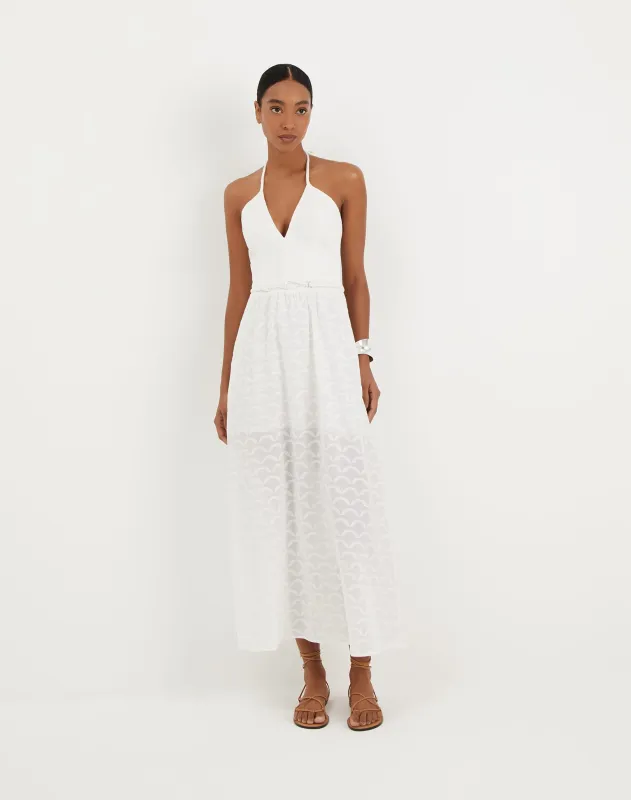 Marina Long Dress - Off White sold by Vix