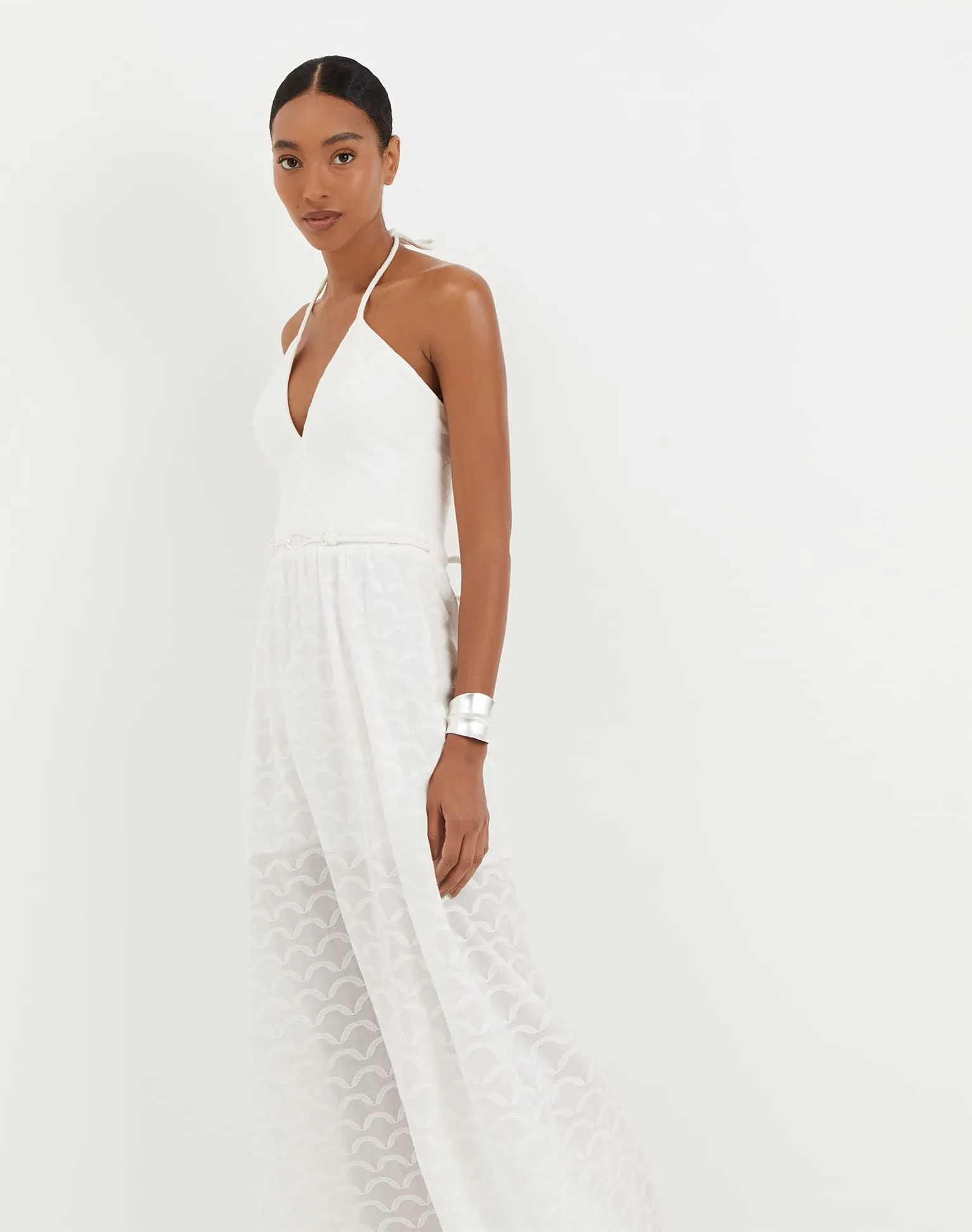 Marina Long Dress - Off White sold by Vix product image thumbnail 3