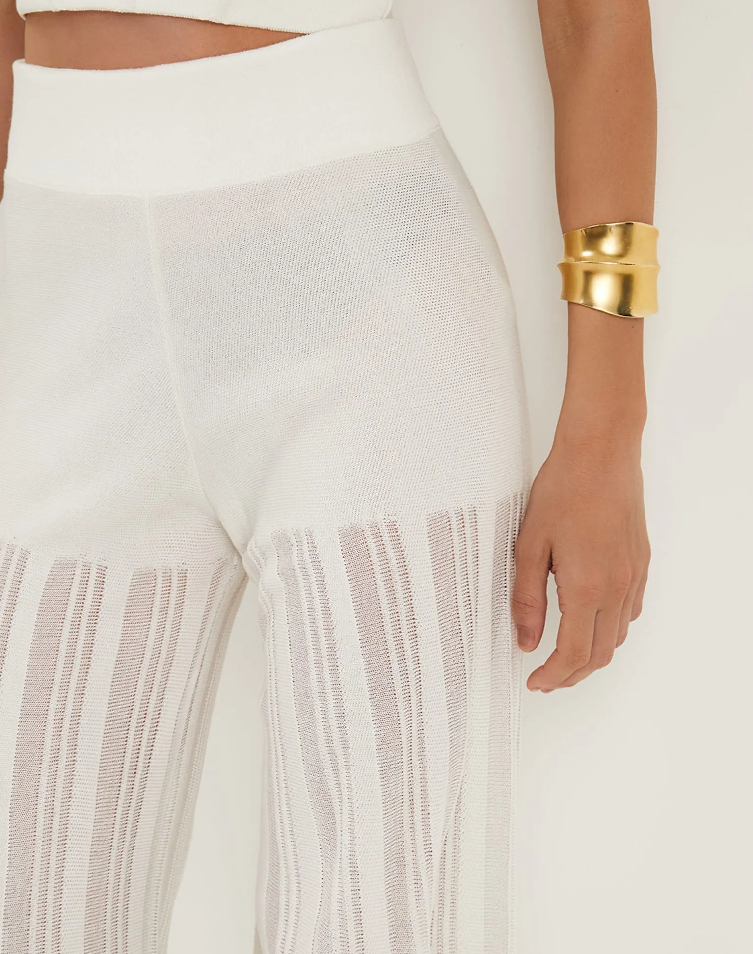 Knit Malene Pants - Off White sold by Vix product image thumbnail 5