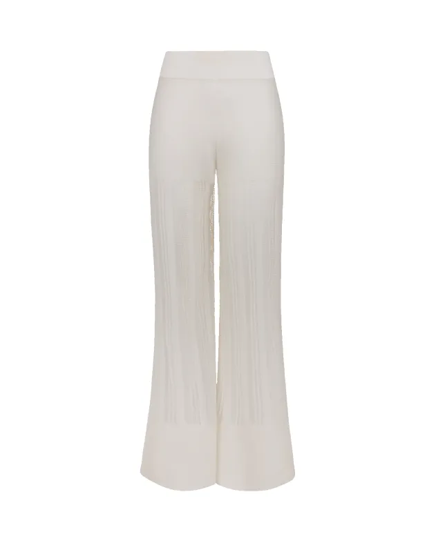 Knit Malene Pants - Off White made by Vix