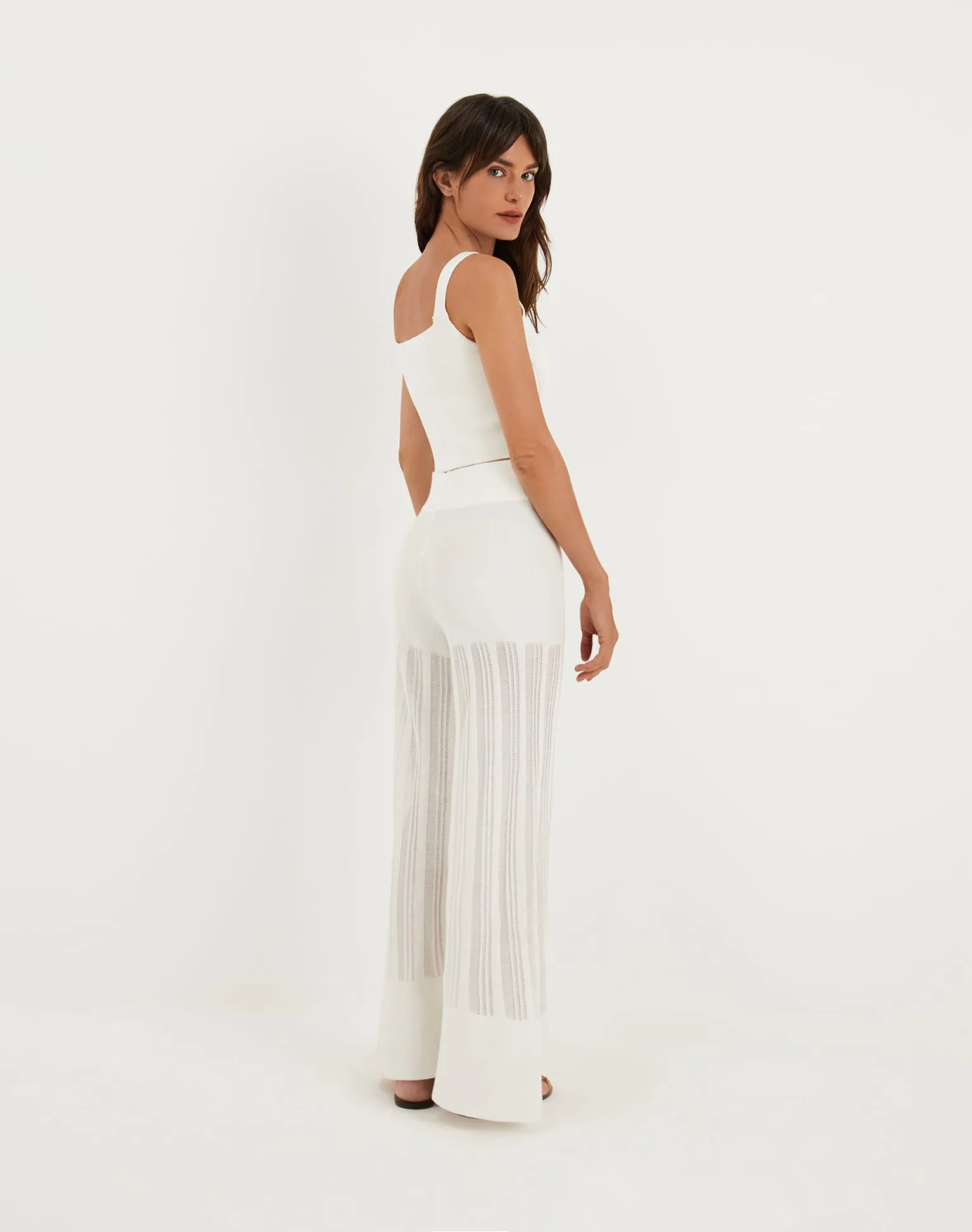 Knit Malene Pants - Off White sold by Vix product image thumbnail 4