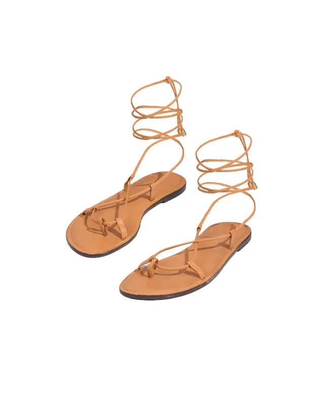 Perla Sandals - Caramel sold by Vix