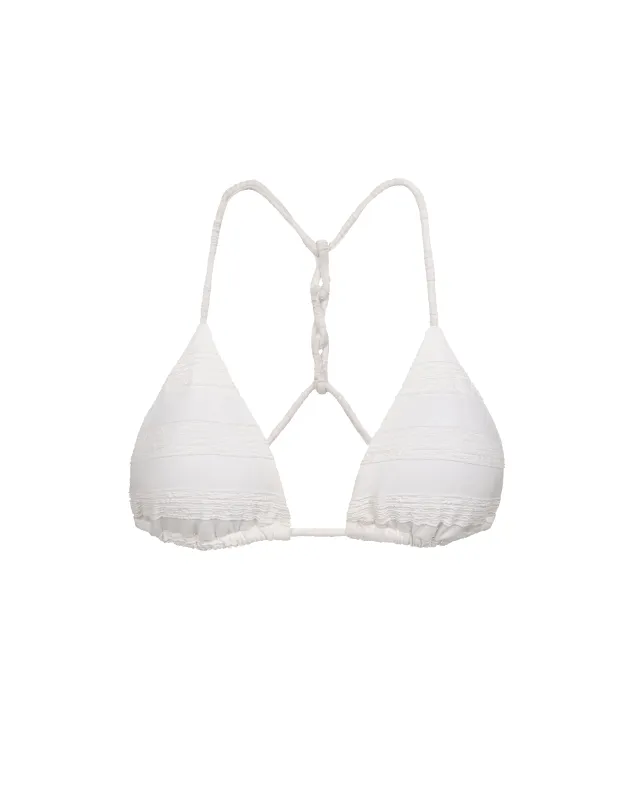 Savyon Leanne T Back Tri Top - Off White sold by Vix