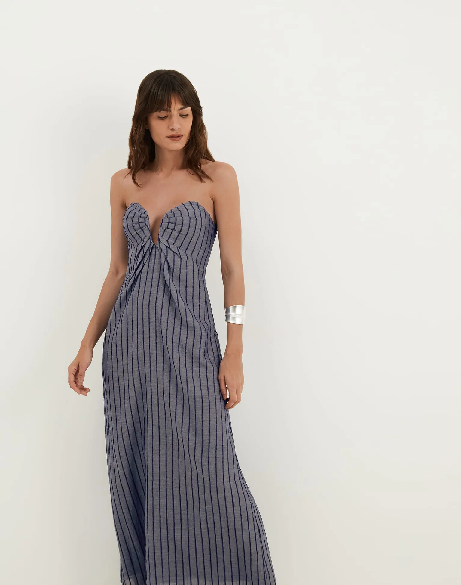 Zhen Long Dress - Sailboat Pinstripe sold by Vix product image thumbnail 4
