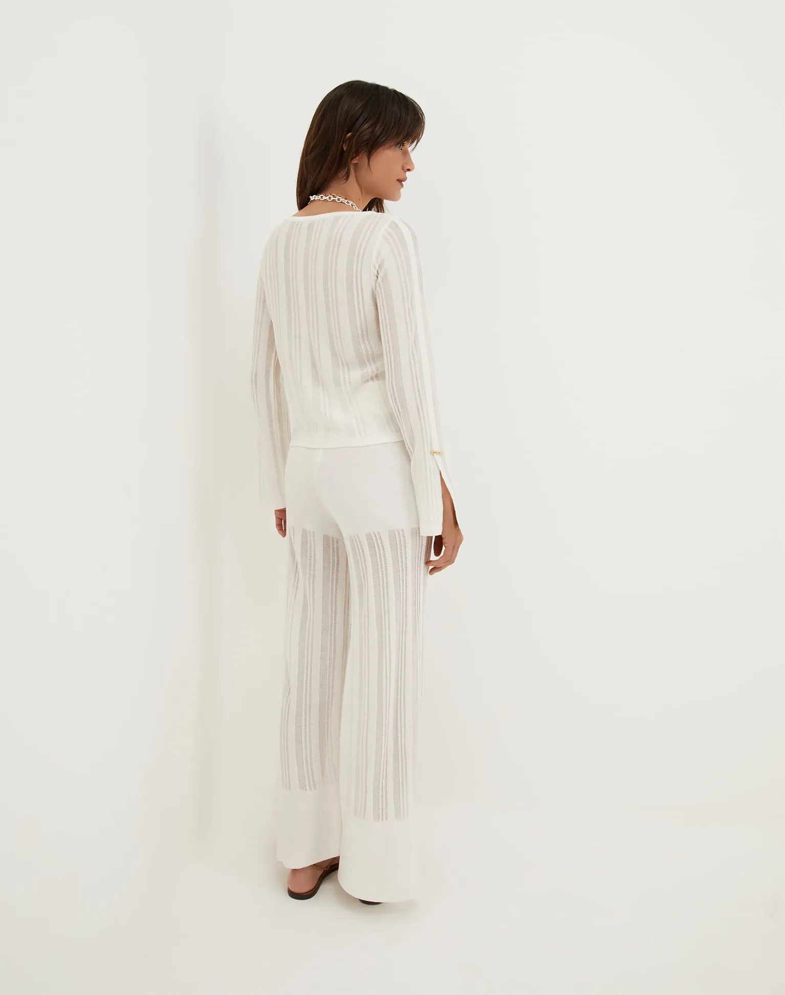 Knit Malene Blouse (Exchange Only) - Off White sold by Vix product image thumbnail 4