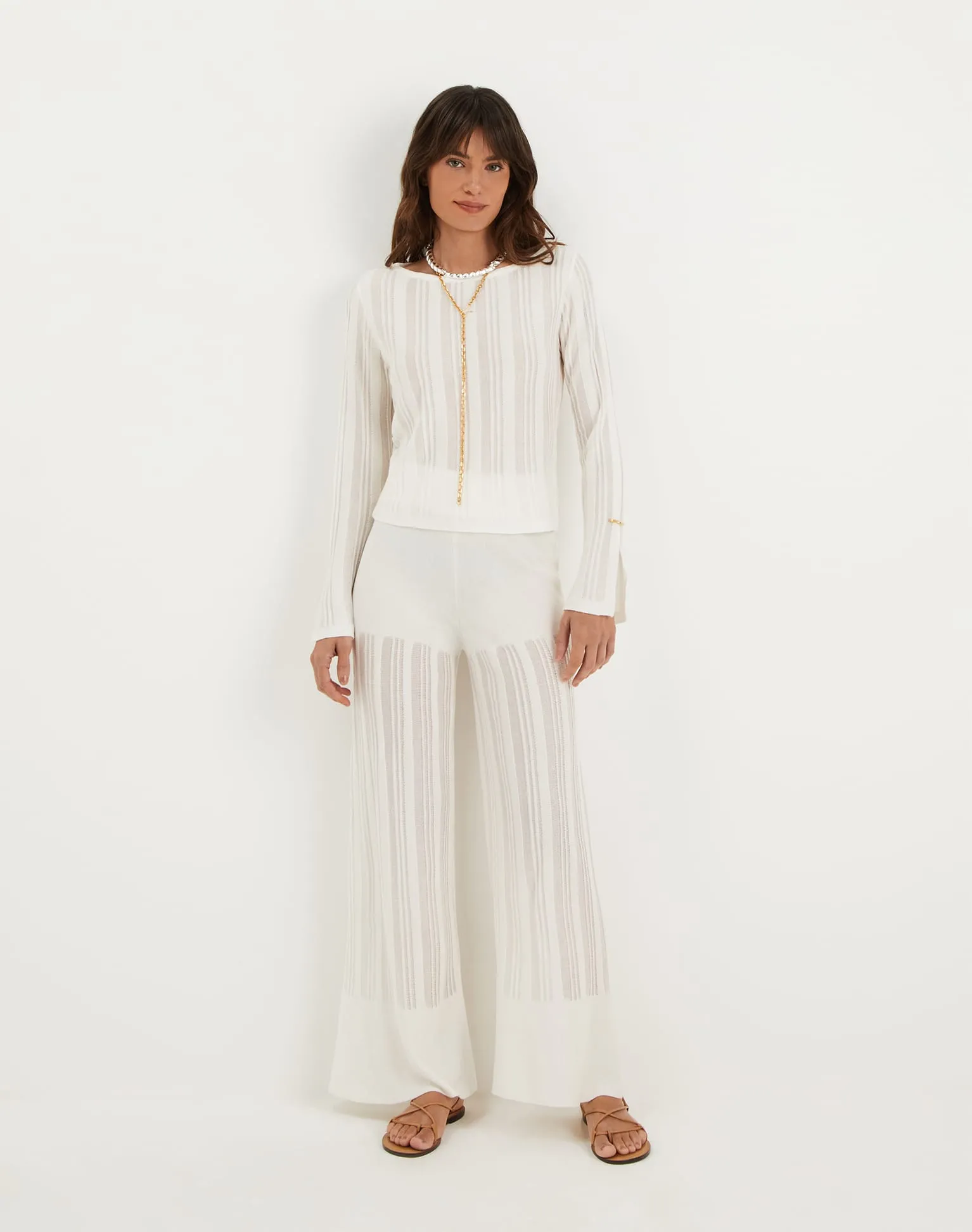 Knit Malene Blouse (Exchange Only) - Off White sold by Vix product image thumbnail 2