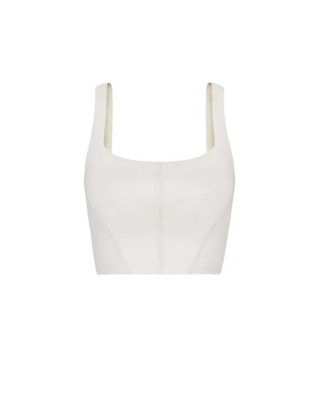 Knit Lene Top - Off White sold by Vix