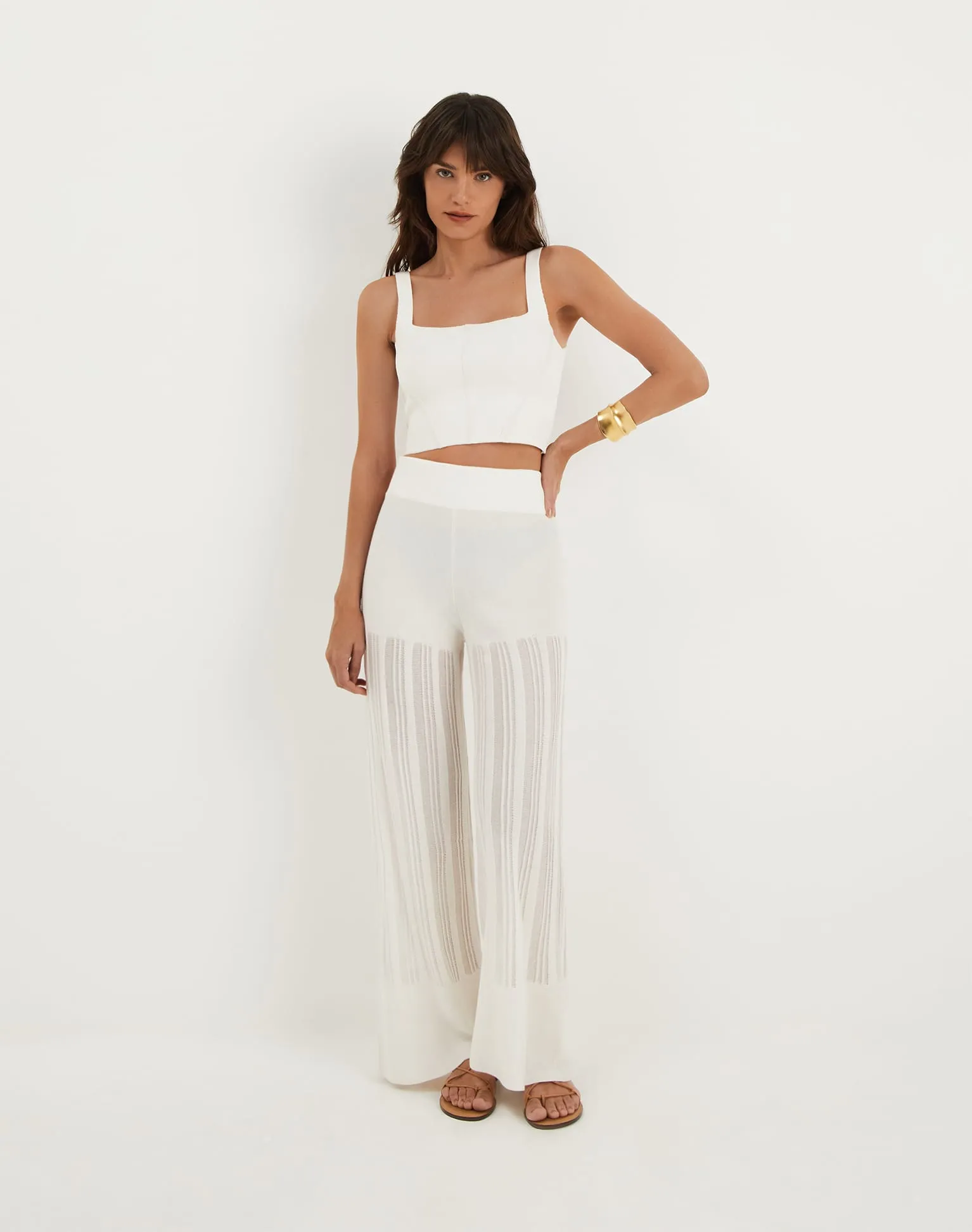 Knit Lene Top - Off White sold by Vix product image thumbnail 2