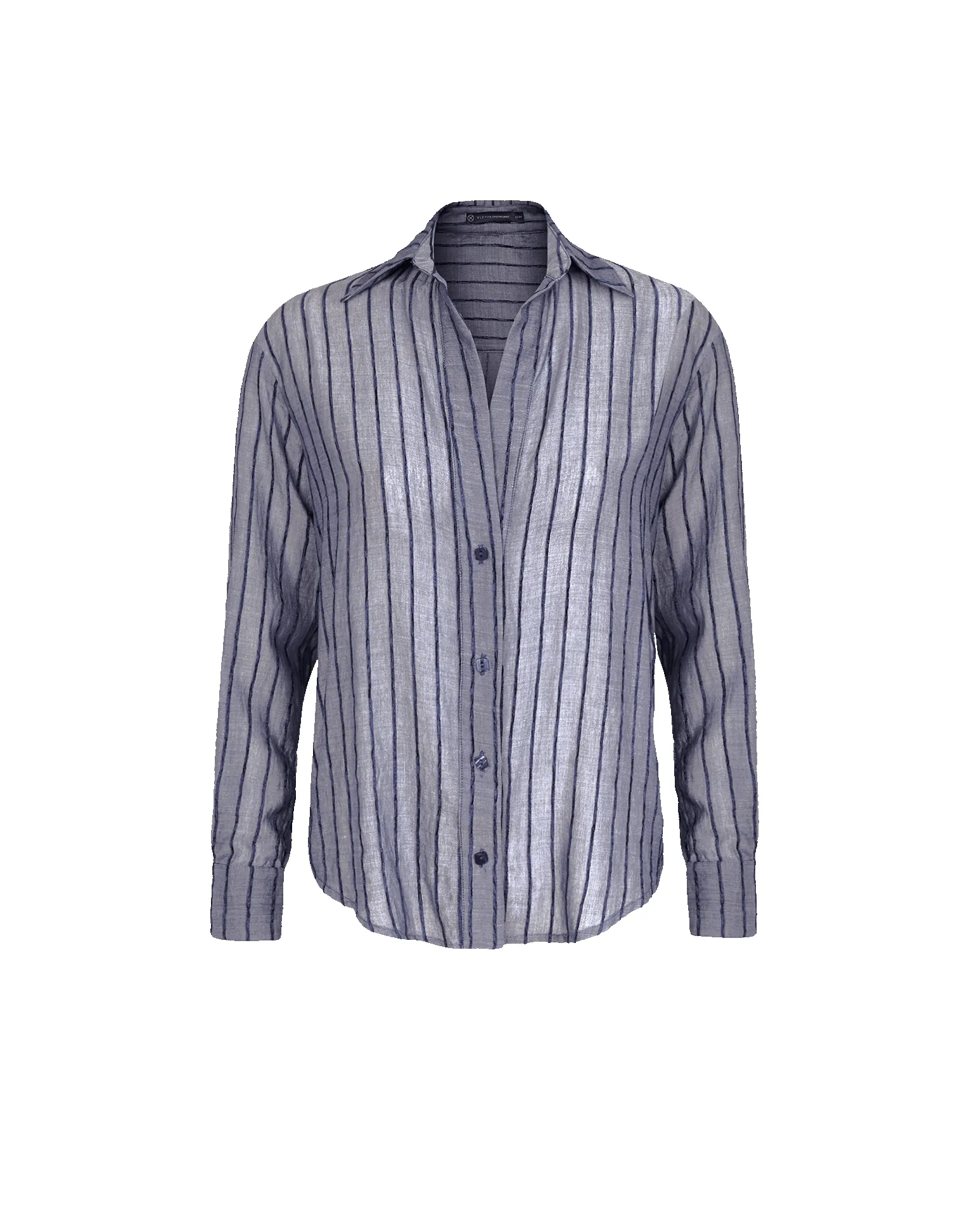 Lyra Long Sleeve Blouse - Sailboat Pinstripe sold by Vix