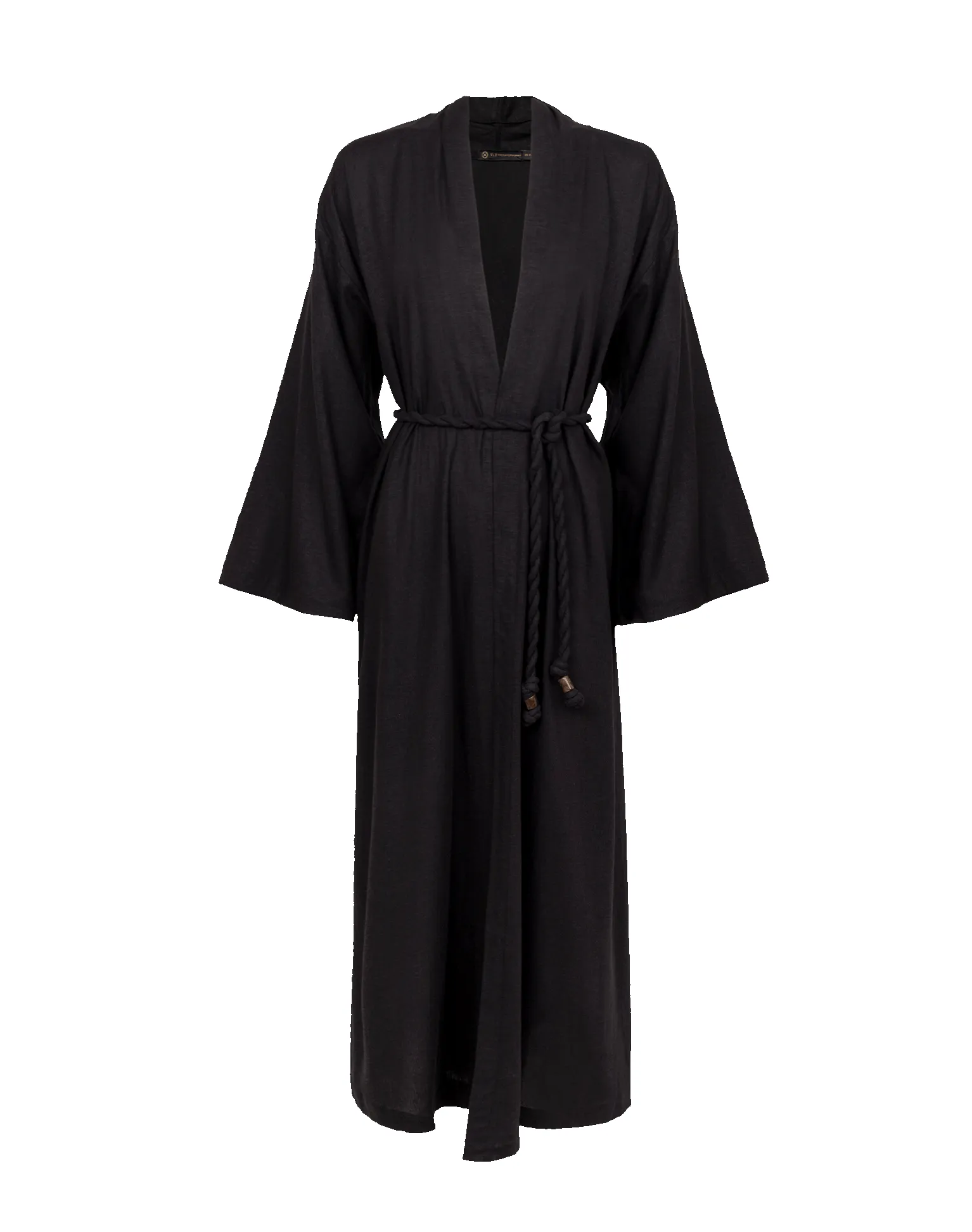 Luna Long Kimono - Black sold by Vix