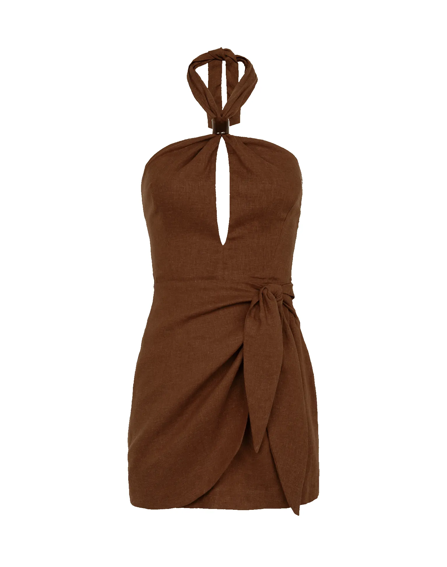 Luna Short Dress - Brown sold by Vix product image thumbnail 5