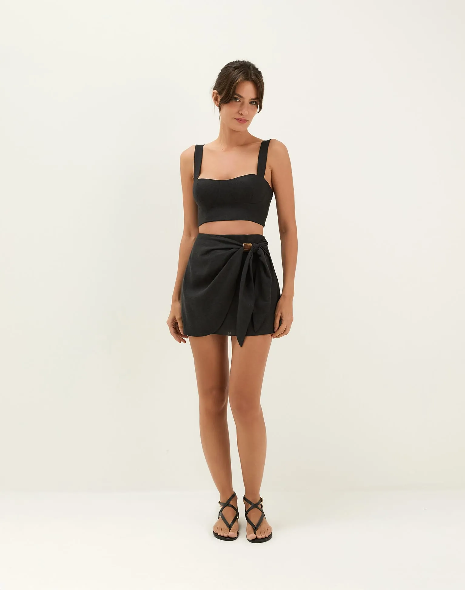 Luna Mini Skirt - Black sold by Vix product image thumbnail 2