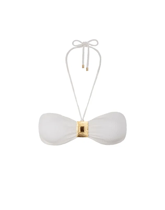 Firenze Liza Bandeau Top - White sold by Vix