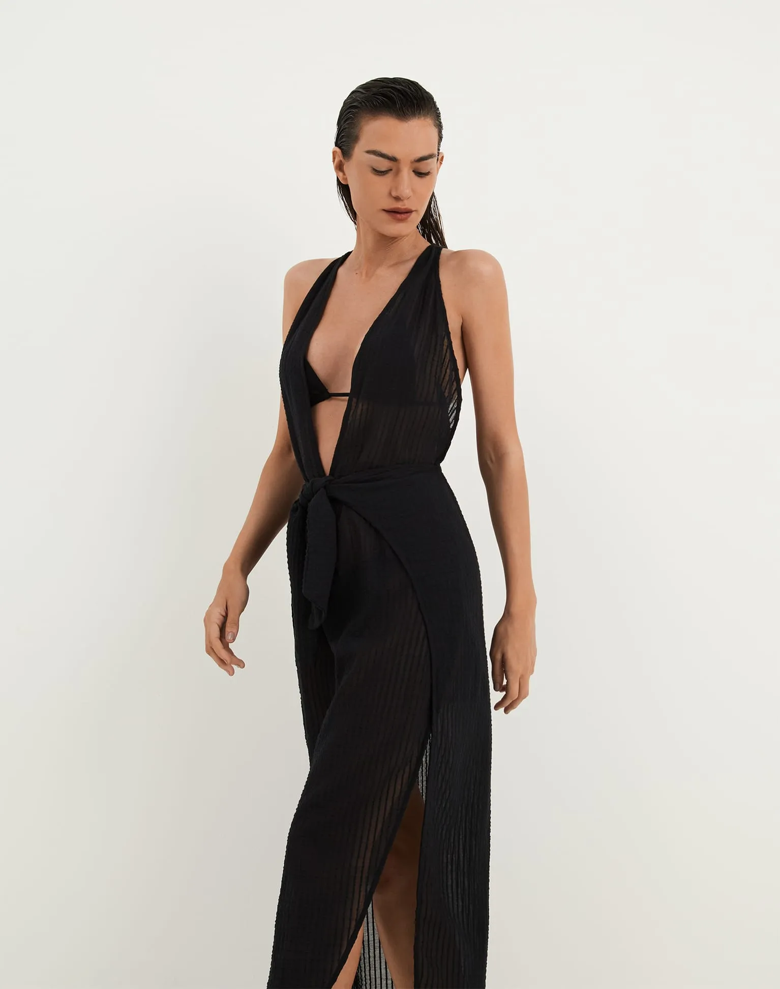 Ida Long Cover Up - Black sold by Vix product image thumbnail 4