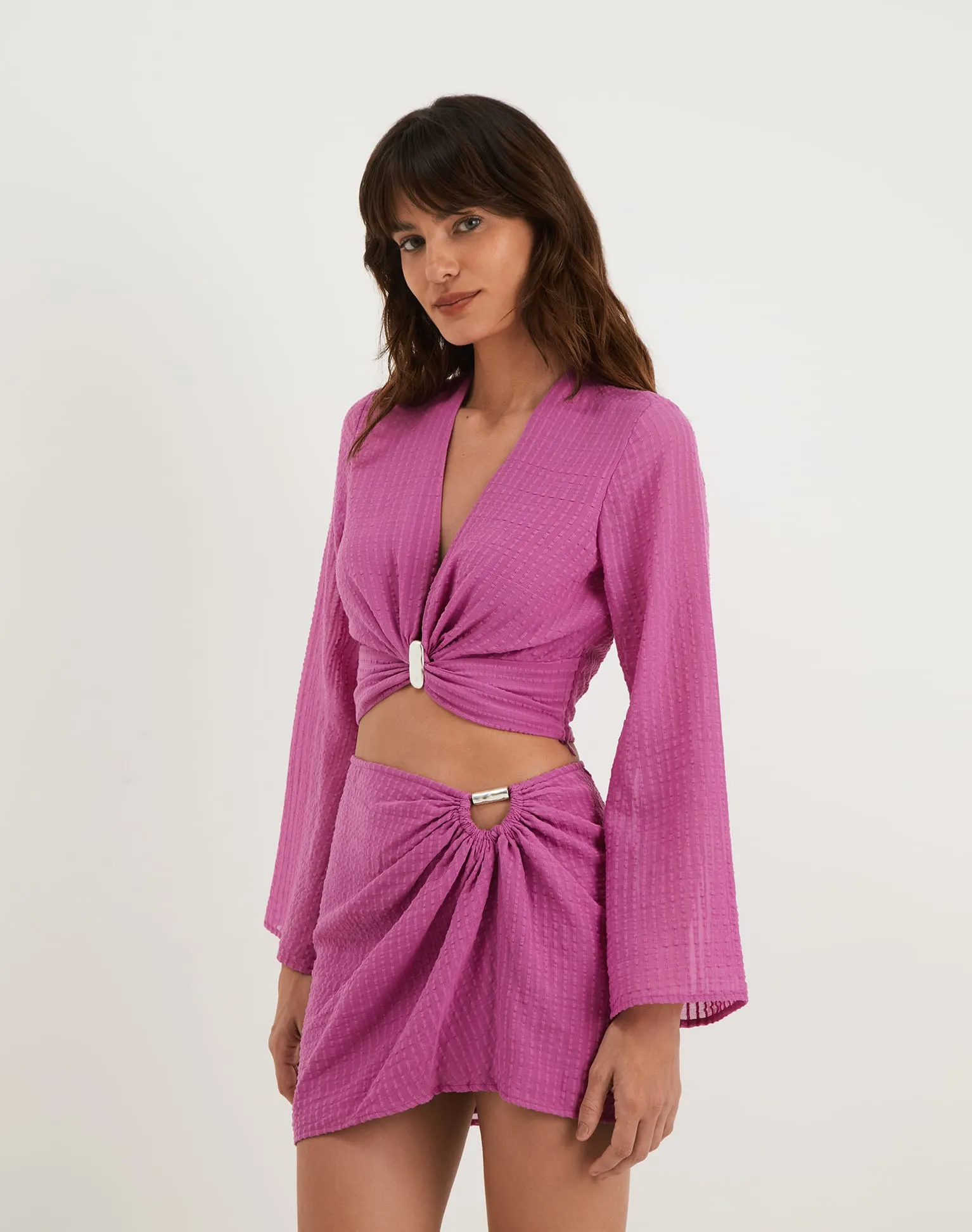 Lucie Long Sleeve Blouse - French Rose sold by Vix product image thumbnail 4