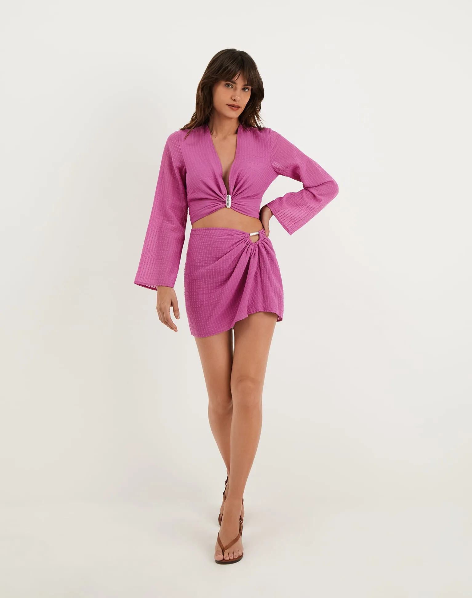 Lucie Long Sleeve Blouse - French Rose sold by Vix product image thumbnail 2