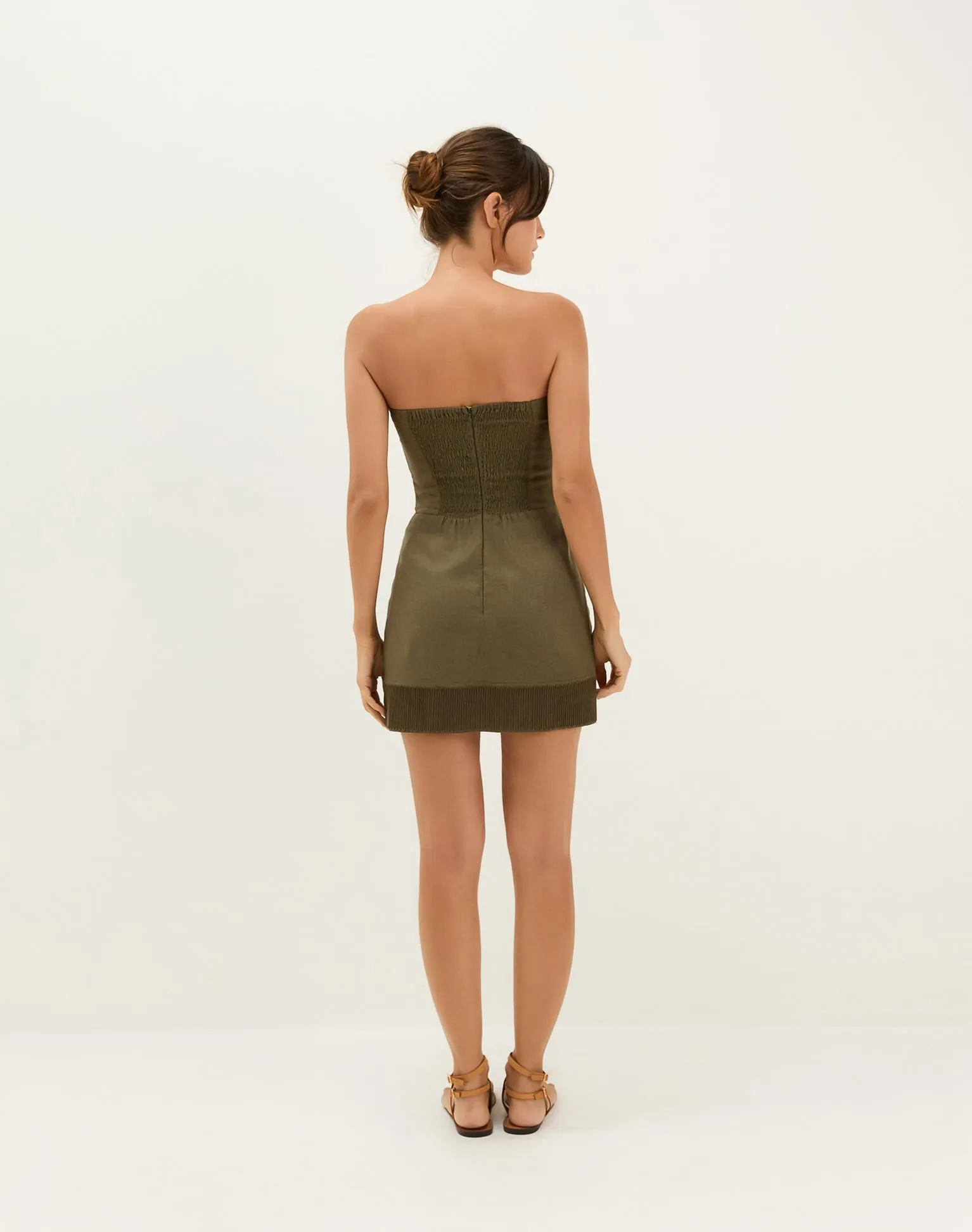 Mallorca Short Dress - Evergreen sold by Vix product image thumbnail 4