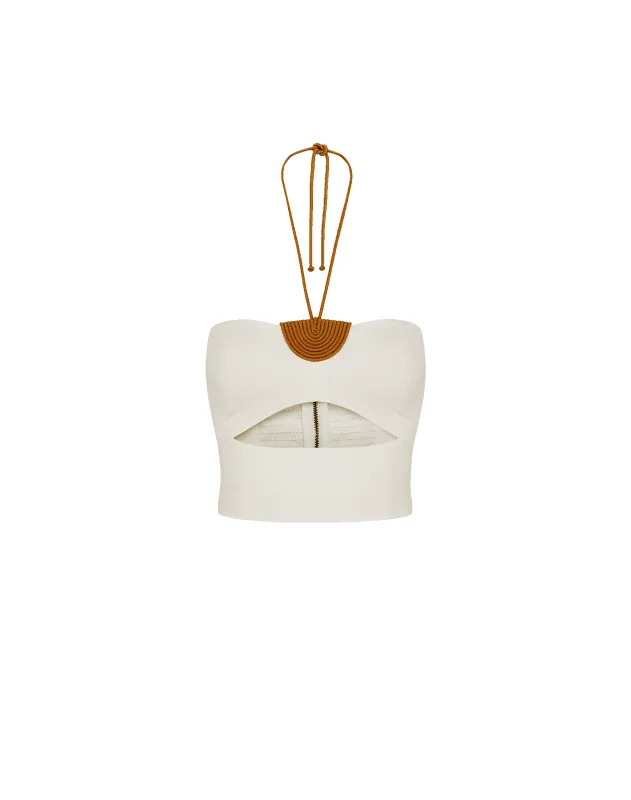 Yara Top - Off White sold by Vix