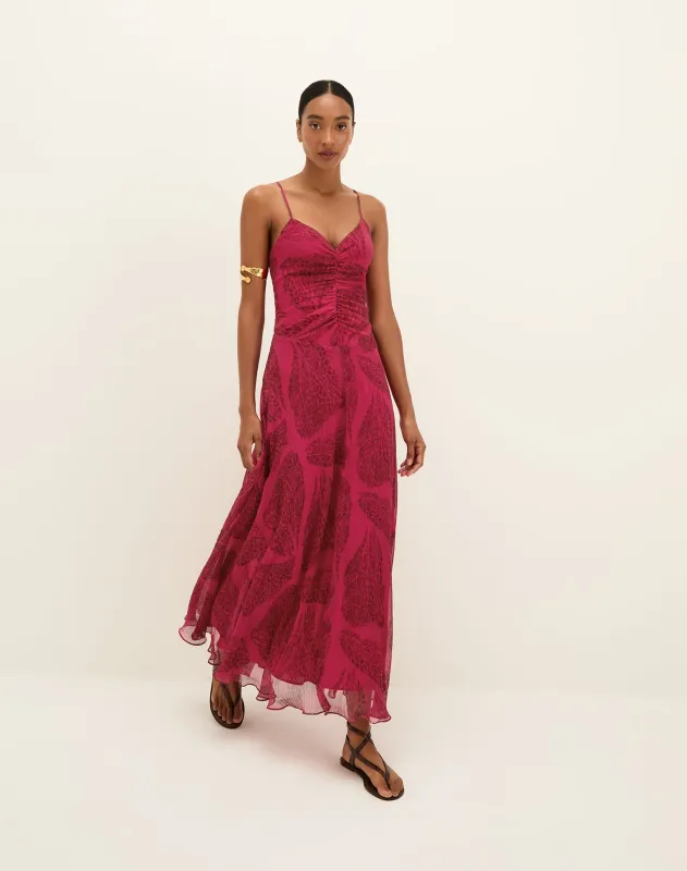 Eira Midi Dress - Roseate sold by Vix