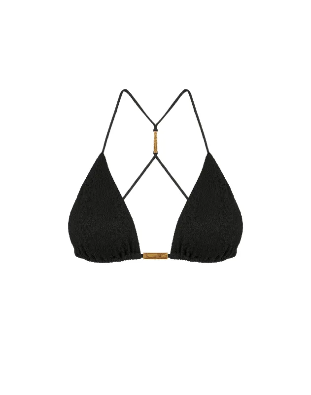 Firenze Blake T Back Tri Top - Black sold by Vix