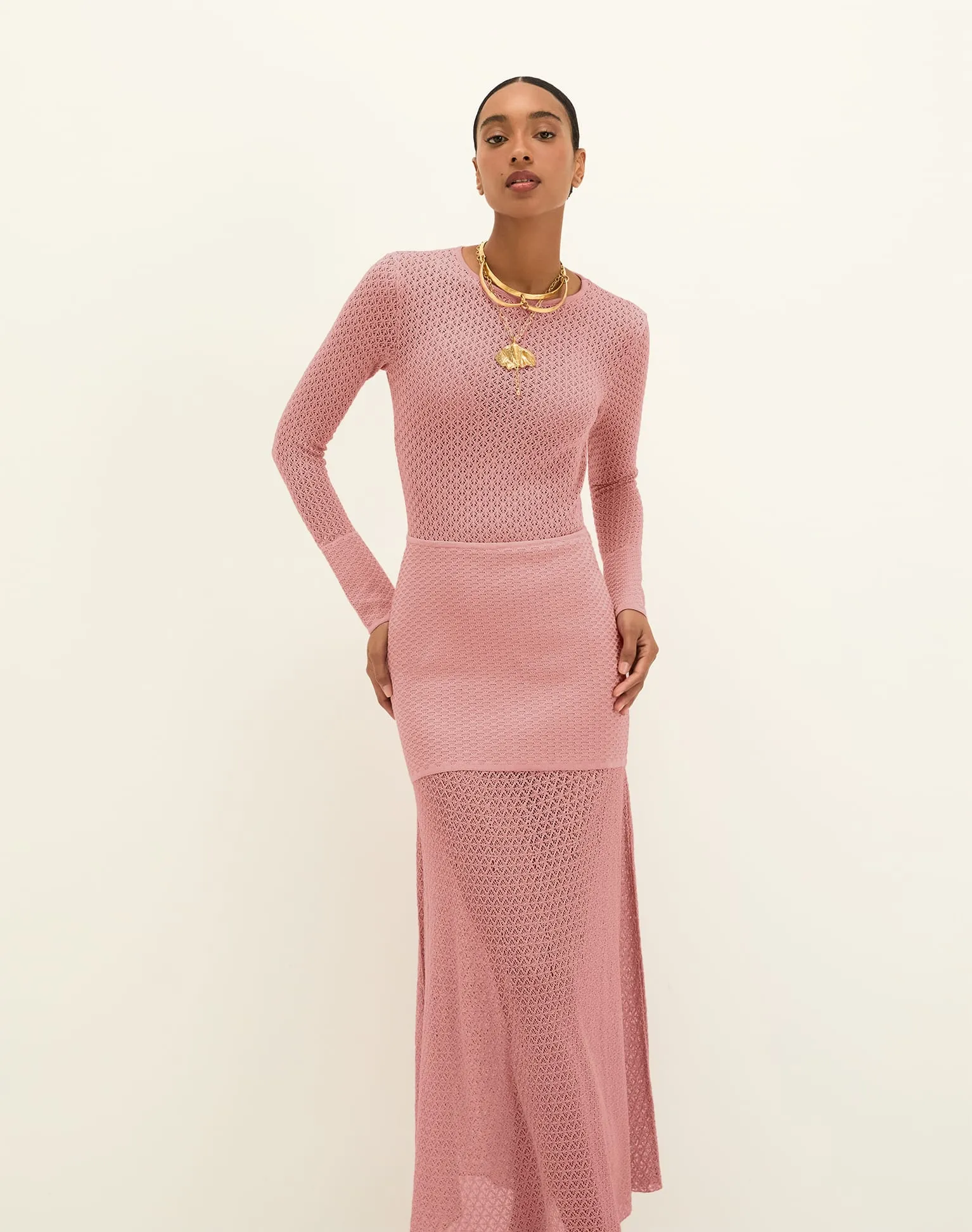 Knit Liz Long Dress - Light Sweet Heart sold by Vix product image thumbnail 5