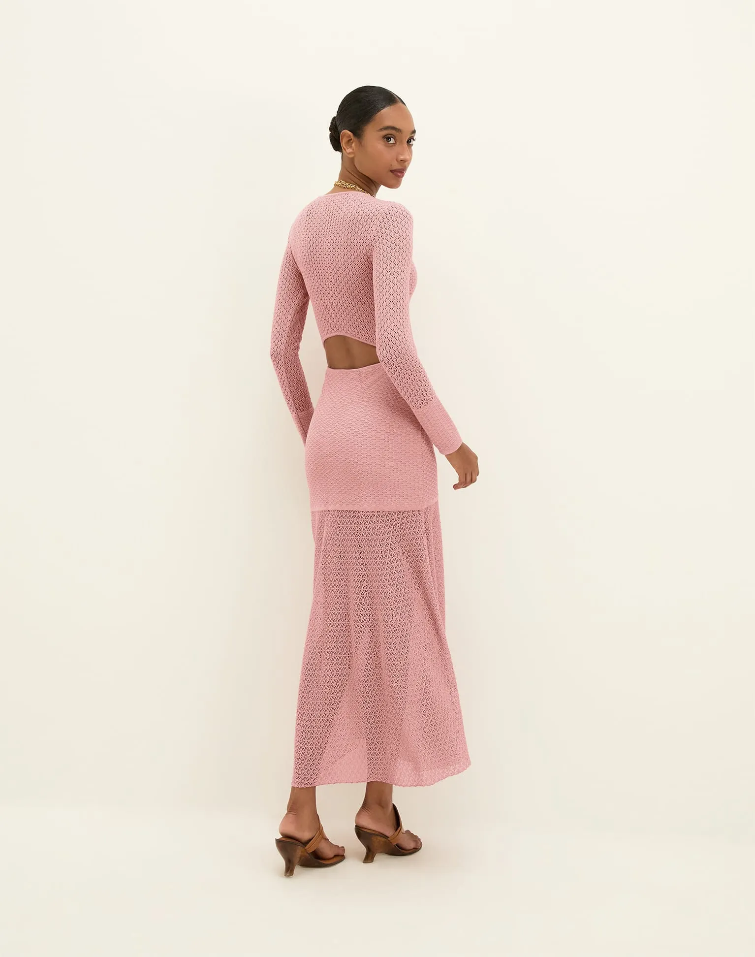 Knit Liz Long Dress - Light Sweet Heart sold by Vix product image thumbnail 3