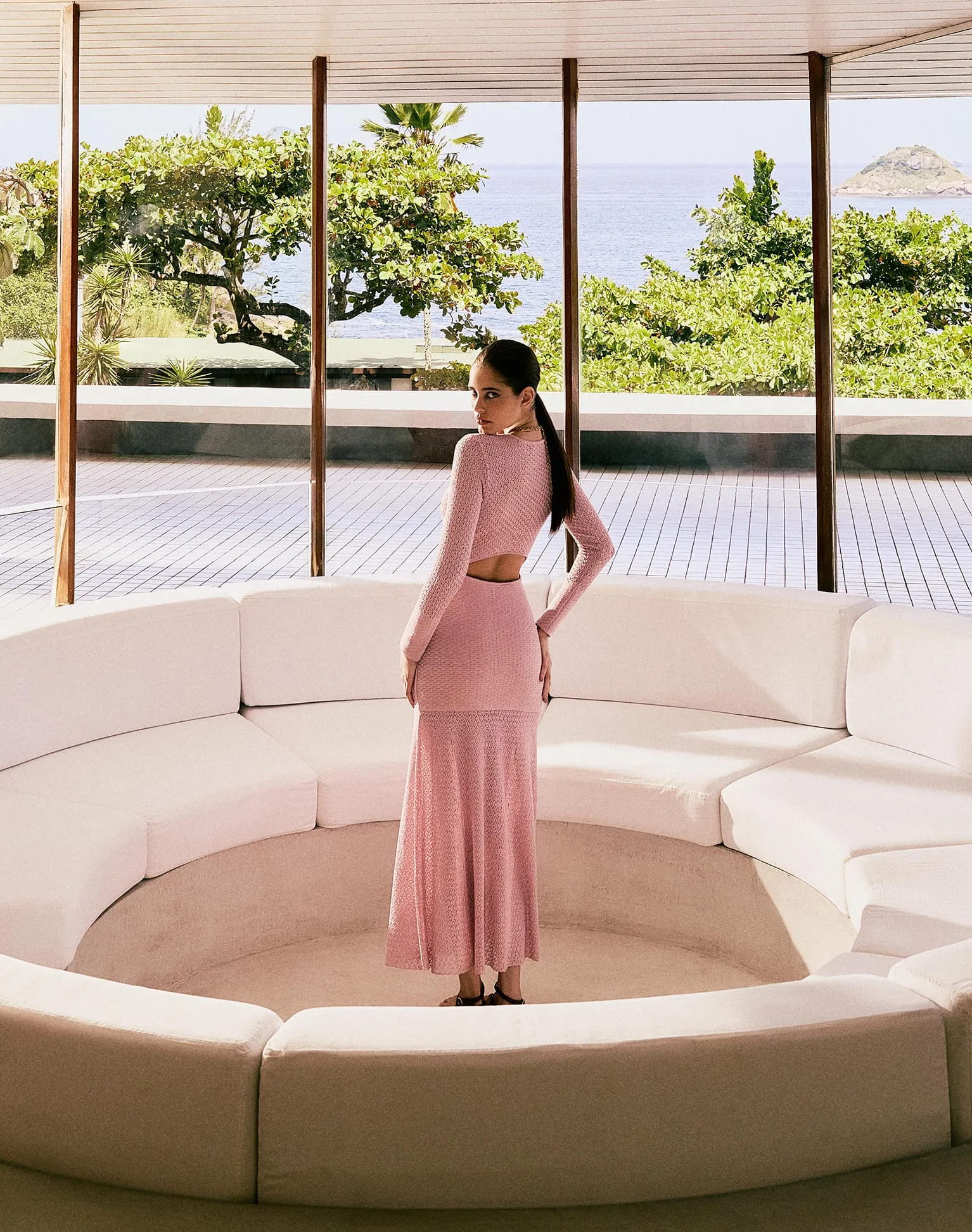 Knit Liz Long Dress - Light Sweet Heart sold by Vix product image thumbnail 2