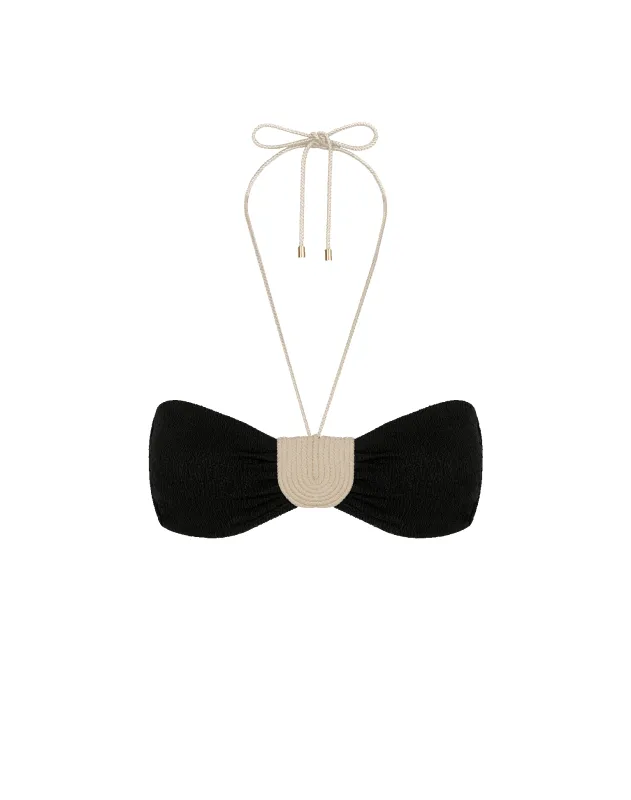 Firenze Yara Bandeau Top - Black sold by Vix