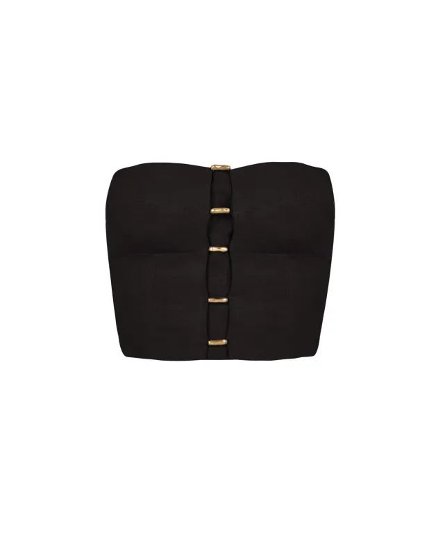 Emilia Strapless Top - Black sold by Vix