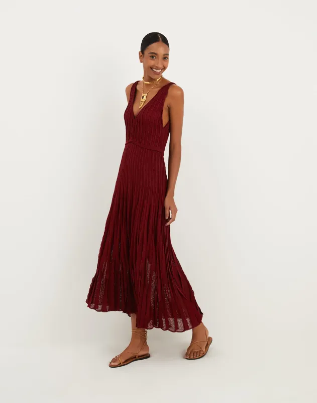 Knit Celina Long Dress - Ponche sold by Vix