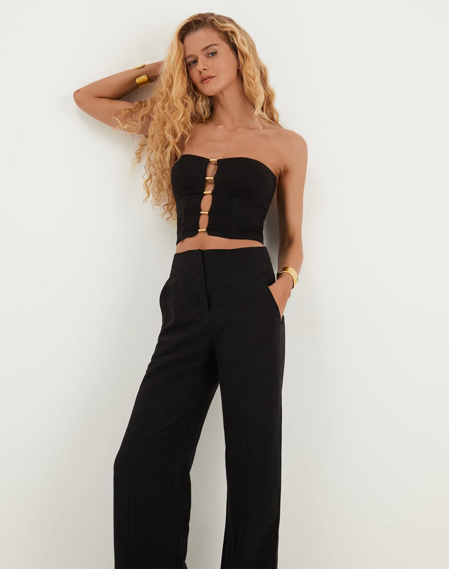 Whitney Tailored Pants - Black sold by Vix product image thumbnail 5
