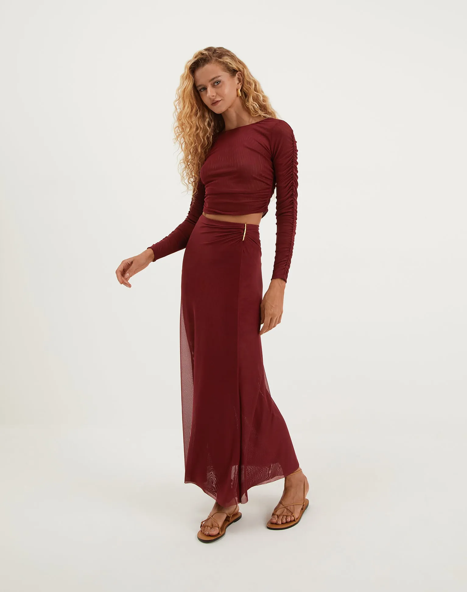 Mira Long Sleeve Top - Ponche sold by Vix product image thumbnail 2