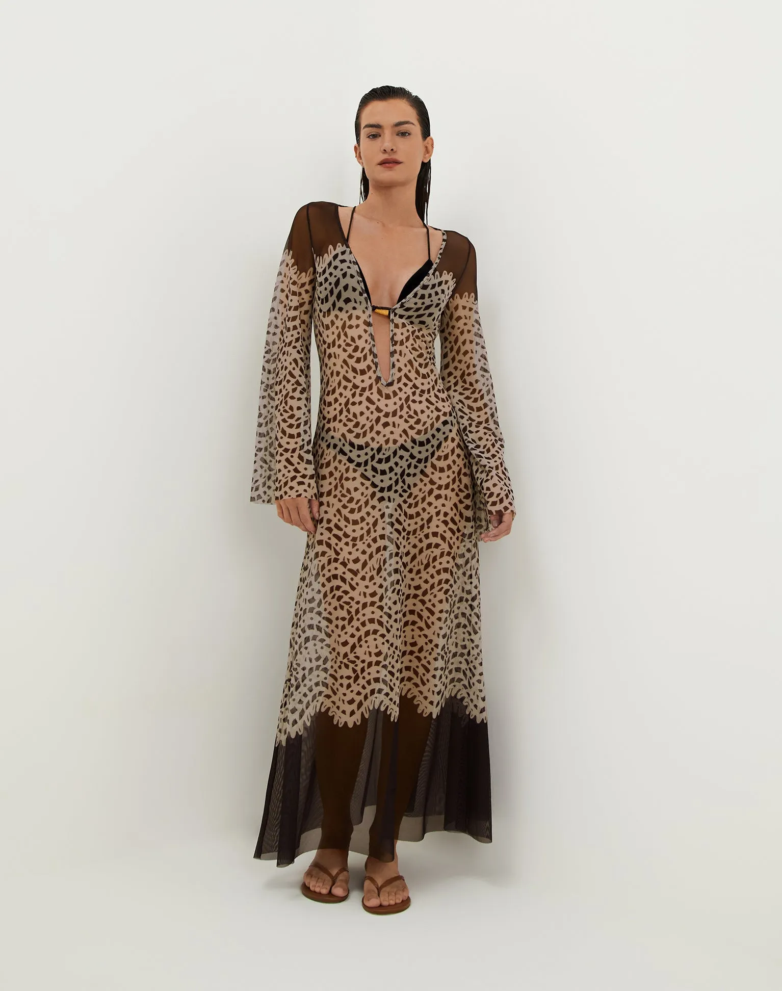 Lidi Long Cover Up Tunic - Poeme sold by Vix