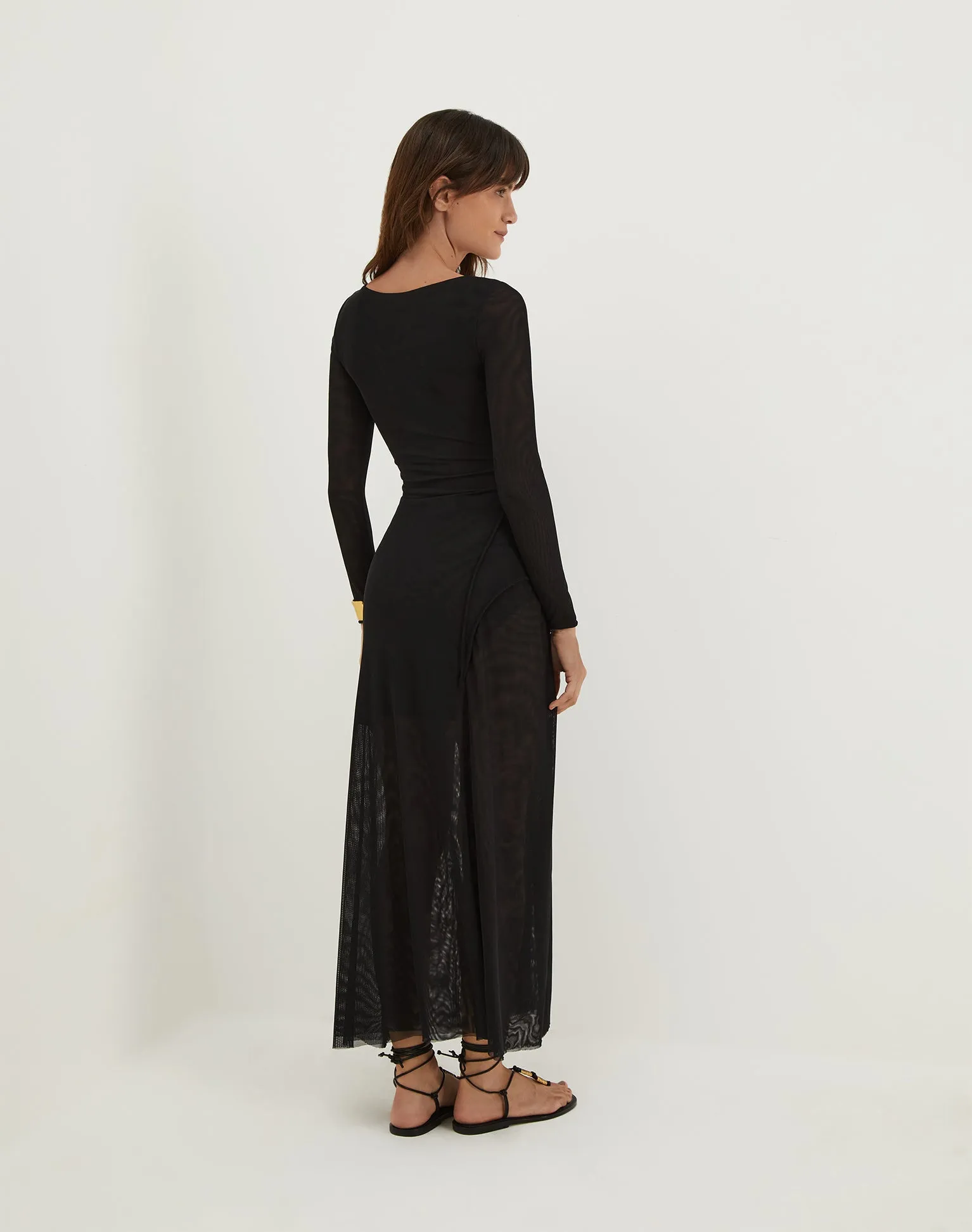 Lavinia Long Dress - Black sold by Vix product image thumbnail 2