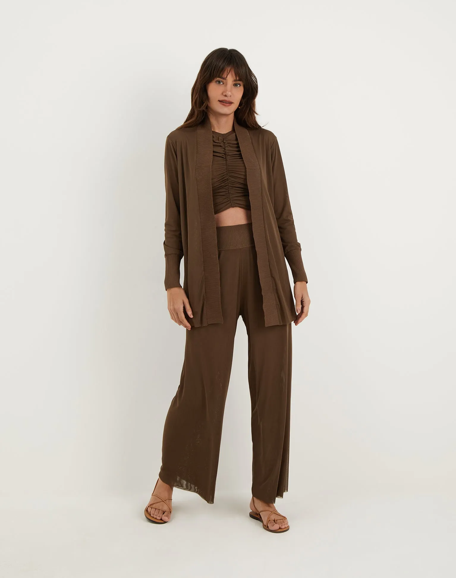 Knit Sia Cardigan (Final Sale) - Eclair sold by Vix product image thumbnail 2